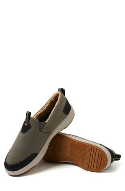 Dearfoams Men's Cypress Water-resistant Energy Return Twin Gore Slipper Shoes In Loden