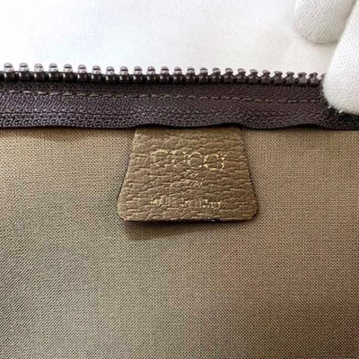 Shop Gucci Gg Plus Beige Canvas Clutch Bag ()