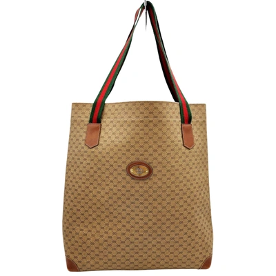 Shop Gucci Ophidia Beige Canvas Tote Bag ()