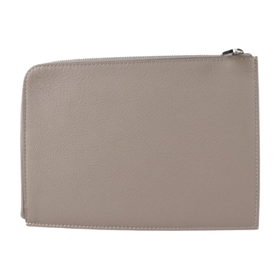 Pre-owned Louis Vuitton Jules Brown Leather Clutch Bag ()