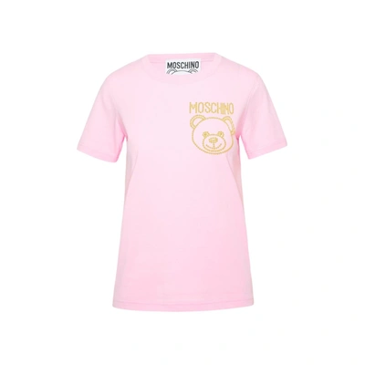 Shop Moschino Couture Teddy Studs T-shirt In Pink