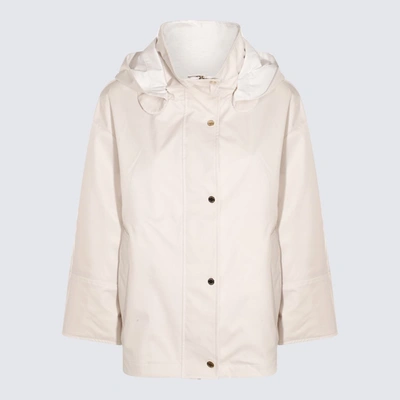 Shop Moorer Coats In Avorio Light/bianco