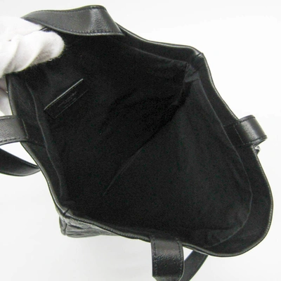 Shop Saint Laurent Black Leather Tote Bag ()