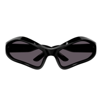 Shop Balenciaga Eyewear Geometric Frame Sunglasses In Black