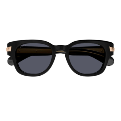 Shop Gucci Eyewear Rectangle Frame Sunglasses In Black