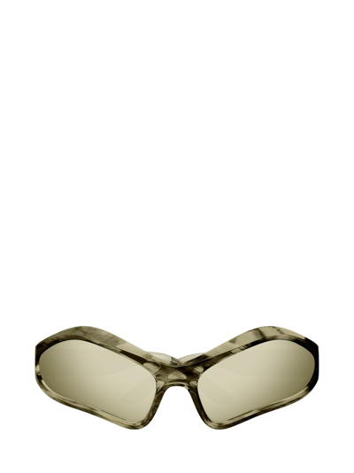 Shop Balenciaga Eyewear Geometric Frame Sunglasses In Multi