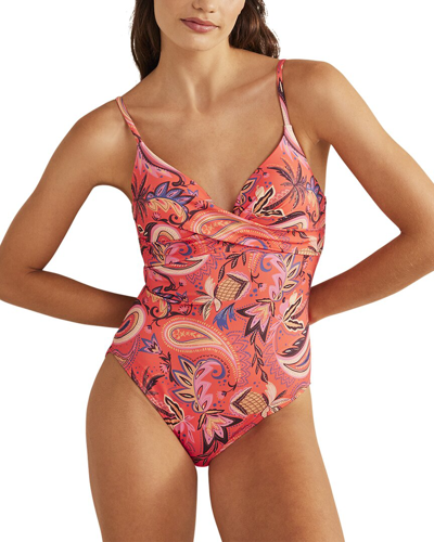 Shop Boden Capri Cup-size Swimsuit In Orange