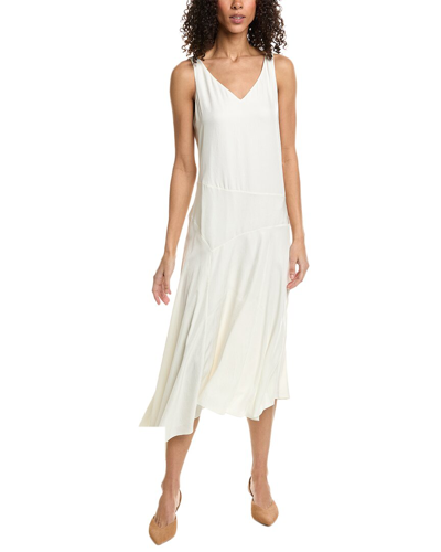Shop Theory Seamed Midi Dress In White