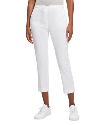 Shop Theory Treeca Linen-blend Pull-on Pant In White