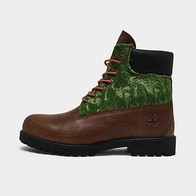Shop Timberland Men's 6 Inch Premium Waterproof Boots In Medium Brown Nubuck