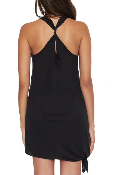 Shop Becca Breezy Basics Knot Hem Cover-up Dress In Black