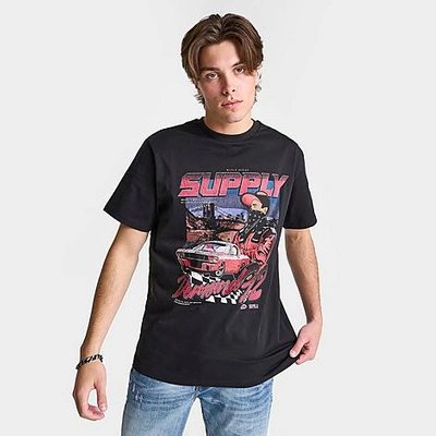 Shop Supply And Demand Men's Speedway Graphic T-shirt In Black