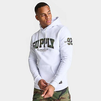 Shop Supply And Demand Men's Ring Camo Hoodie In White/camo