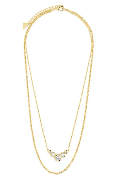 Shop Sterling Forever Eileen Layered Necklace In Gold