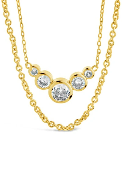Shop Sterling Forever Eileen Layered Necklace In Gold