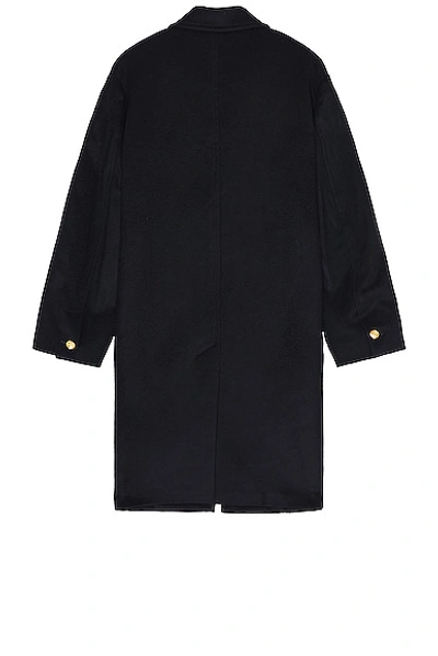 Palm Angels Tailored Coat In Navy Blue