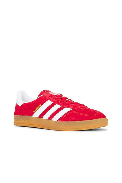 Adidas Originals Gazelle Indoor Sneakers In Red