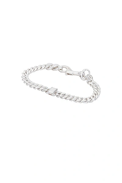 Martine Ali 925 Silver Stone Thin Link Bracelet In Silver