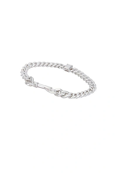 Shop Martine Ali 925 Silver Stone Thin Link Bracelet