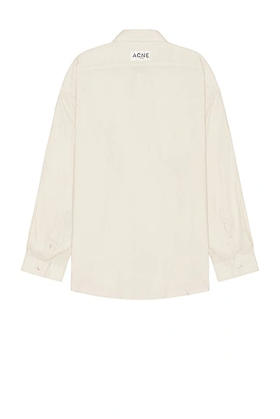 Shop Acne Studios Long Sleeve Shirt In Off White