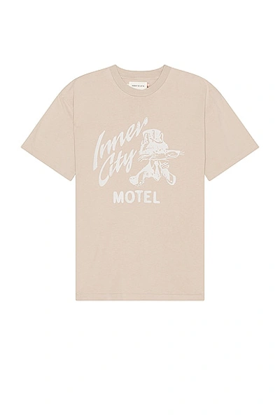 Shop Honor The Gift Inner City Motel Short Sleeve Tee In Brown