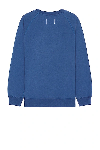 Shop Reigning Champ Midweight Terry Classic Crewneck In Lapis