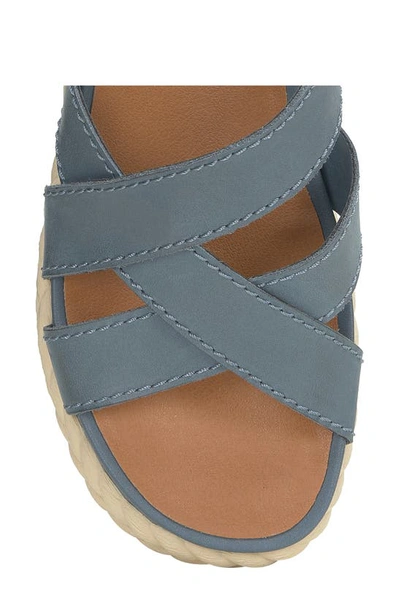 Shop Lucky Brand Loftee Platform Sandal In Nat Blue Sumhaz