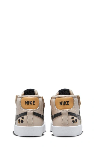 Shop Nike Kids' Blazer Mid '77 Sneaker In Sanddrift/ Twine/ White/ Black