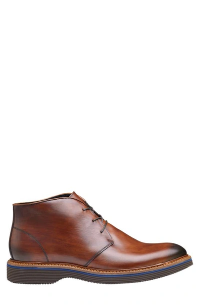Shop Johnston & Murphy Collection Jenson Chukka Boot In Brown Italian Calfskin