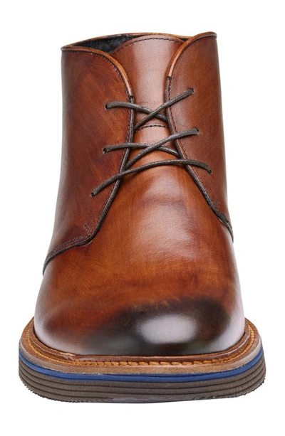 Shop Johnston & Murphy Collection Jenson Chukka Boot In Brown Italian Calfskin