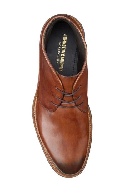 Shop Johnston & Murphy Collection Jenson Chukka Boot In Brown Italian Calfskin