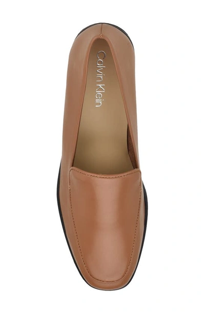 Shop Calvin Klein Nolla Loafer In Dark Natural