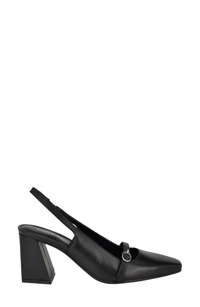 Shop Calvin Klein Ellisa Slingback Sandal In Black