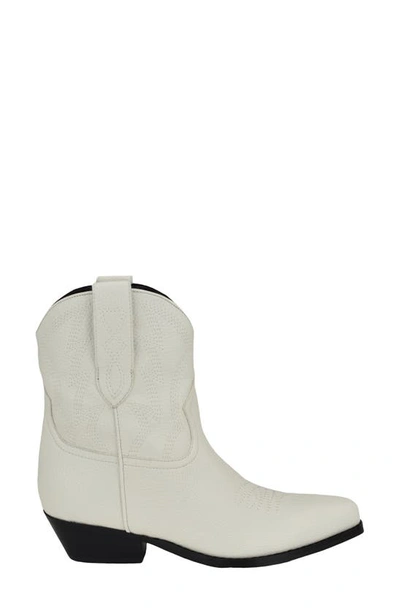 Shop Guess Ginette Western Boot In White
