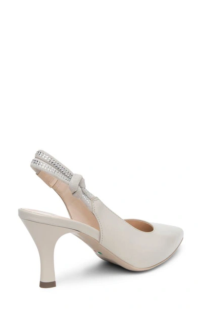 Nerogiardini Pointed Toe Slingback Pump In Beige / Khaki
