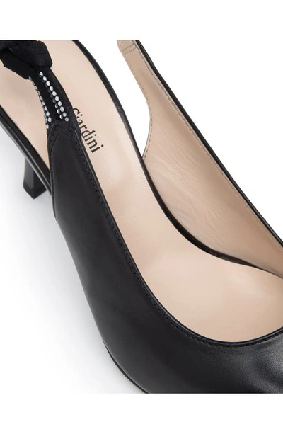 Nerogiardini Pointed Toe Slingback Pump In Black