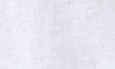 L*space Capistrano Long Sleeve Linen Cover-up Tunic Dress In White