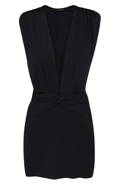 Vix Swimwear Cindy Solid Cover-up Dress In Black