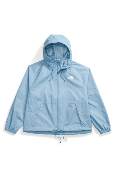 Shop The North Face Antora Water Repellent Hooded Jacket In Steel Blue