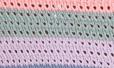Shop Capittana Sami Multicolor Crochet Sleeveless Cover-up Dress In Multicolor Purple