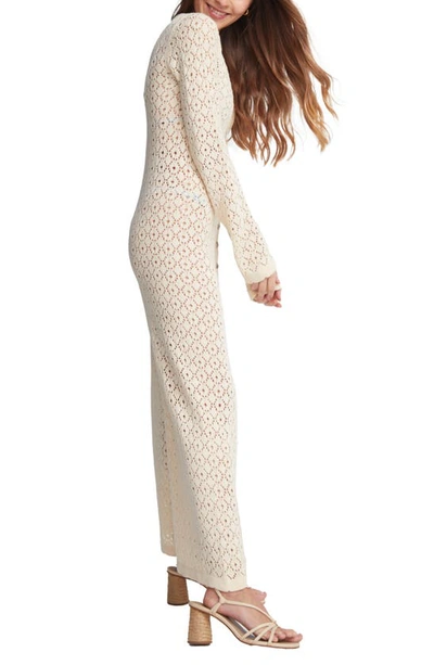 Shop Capittana Alexandra Long Sleeve Cover-up Maxi Dress In Ivory