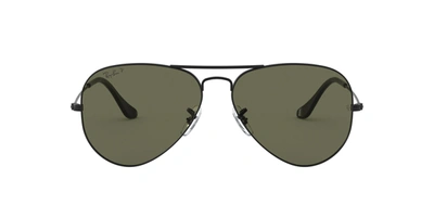 Shop Ray Ban Rb3025 W3361 Aviator Polarized Sunglasses In Multi