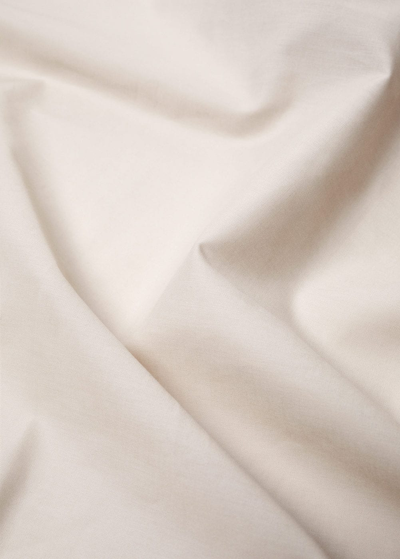 Shop Mango Percale Cotton Top Sheet For Single Bed Beige