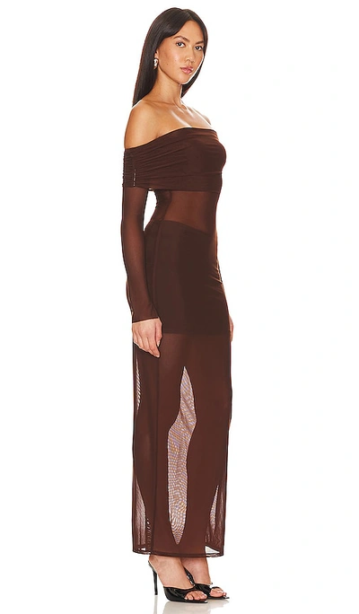Lovers & Friends X Anja Dujakoviä  Fio Maxi Dress In Chocolate