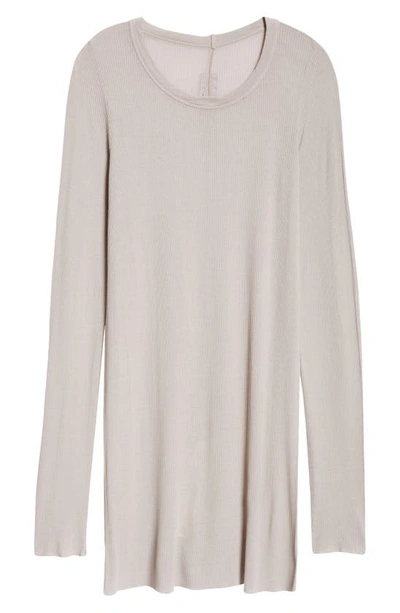 Shop Rick Owens Forever Rib Jersey T-shirt In Pearl