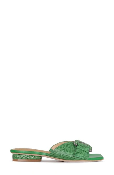 Shop Donald Pliner Buckle Slide Sandal In Emerald