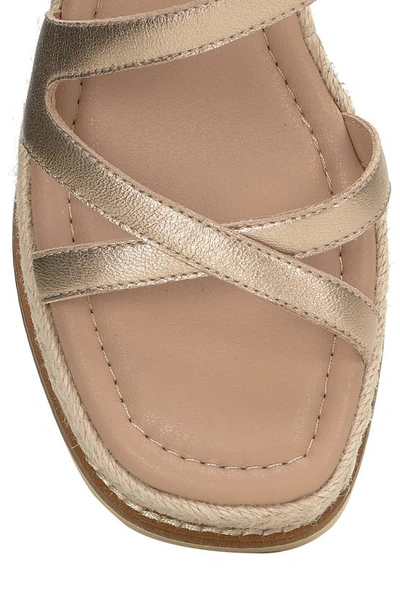 Shop Lucky Brand Carolie Platform Wedge Sandal In Stardust Etoile