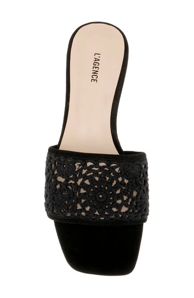 Shop L Agence Armelle Slide Sandal In Black