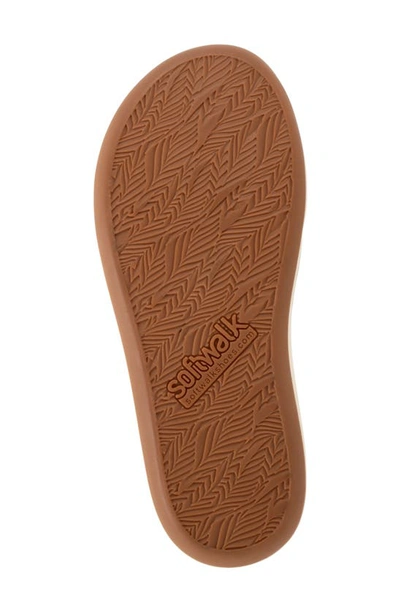 Softwalk Jenna Womens Solid Leather Slide Sandals In Sage