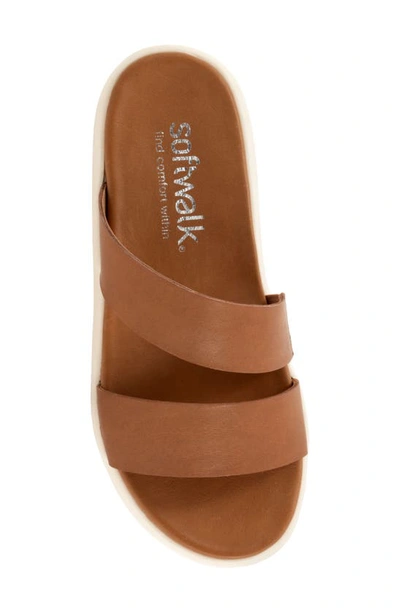 Softwalk Jenna Platform Sandal In Luggage